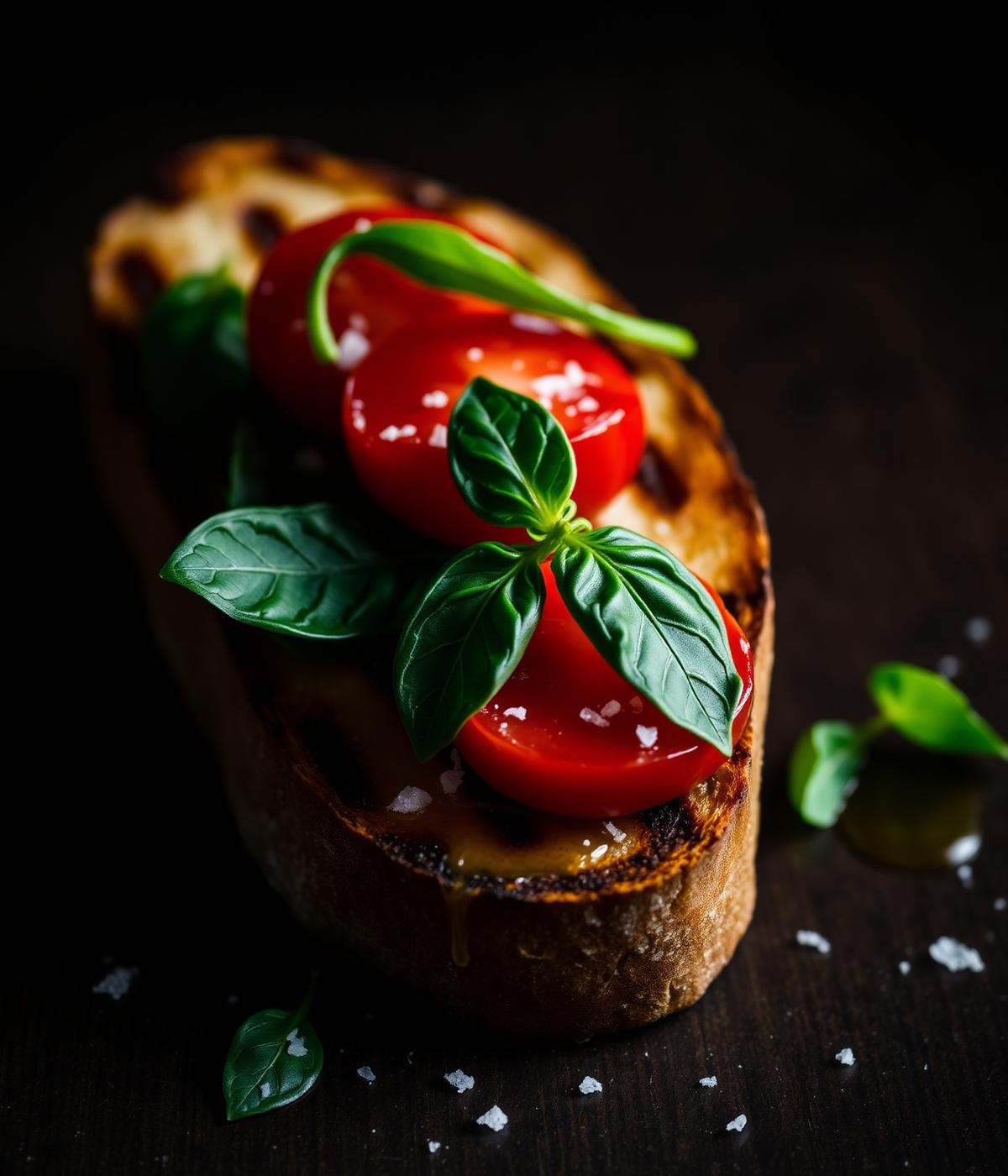 Bruschetta signature con pomodoro e basilico